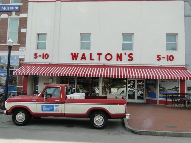Sam Walton's Truck Outside The Walmart Museum in Bentonville, AR