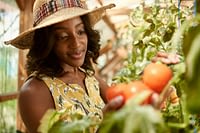 Women with fresh produce