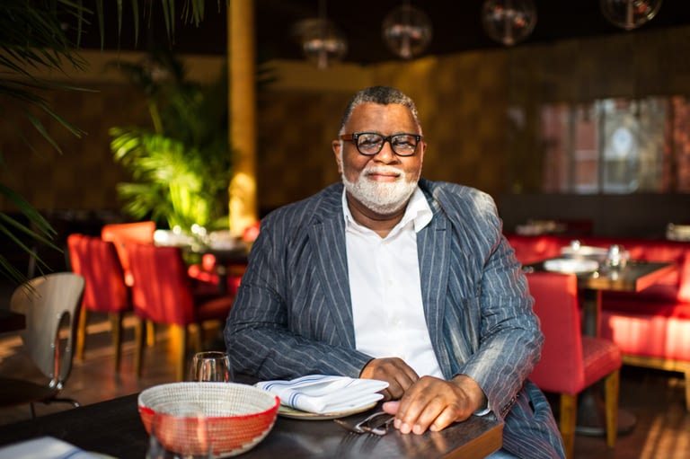Alexander Small, curator of Alkebulan - The African Dining Hall in Dubai