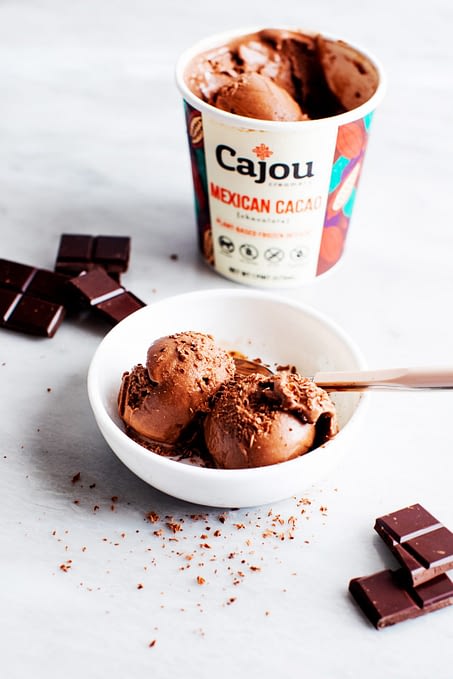 Cajou Creamery Mexican Cacao plant-based dessert