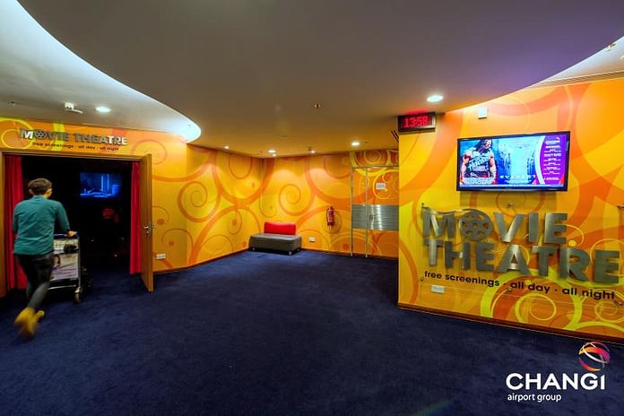Movie theater at Changi Airport in Singapore