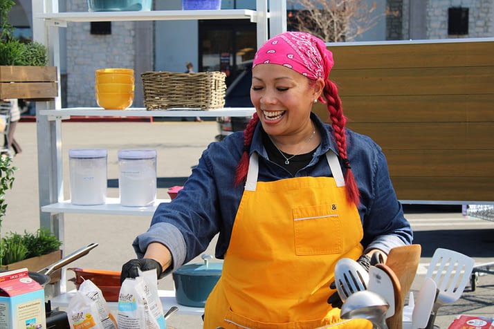 Chef Leilani Baugh Cooking, as seen on Supermarket Stakeout, season 2.