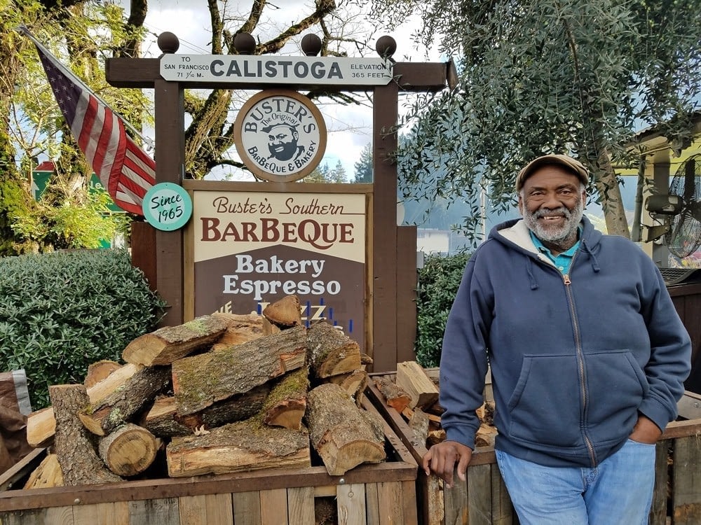 Buster Davis of Buster's Southern Barbeque in Calistoga