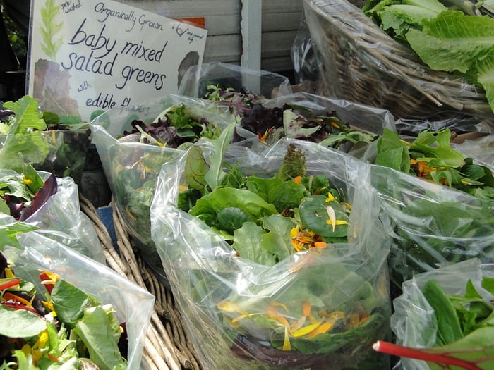 Organic baby mixed salad greens
