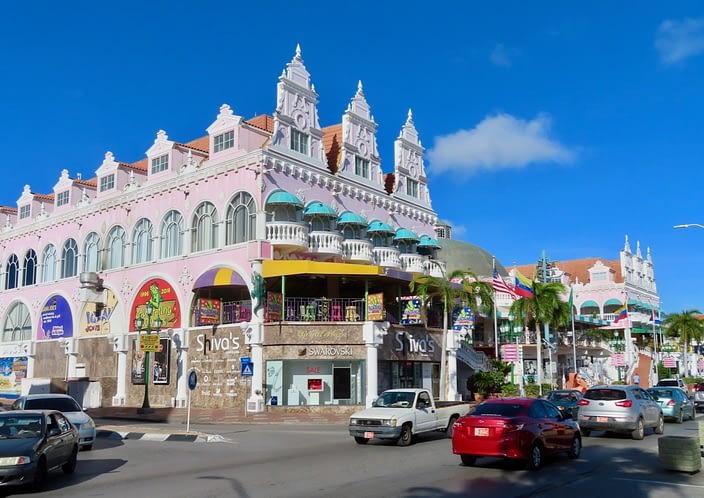 Downtown Oranjestad in Aruba