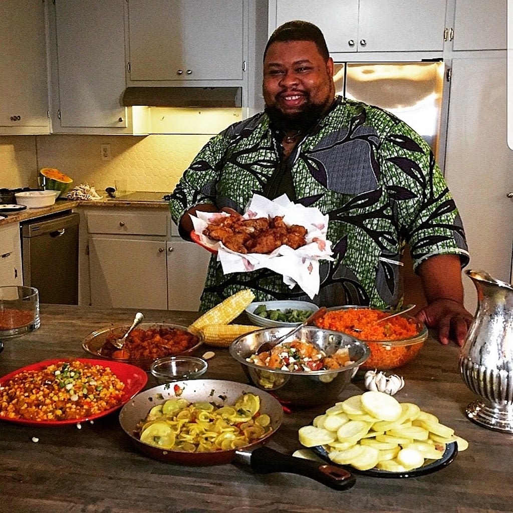 Michael Twitty in the kitchen