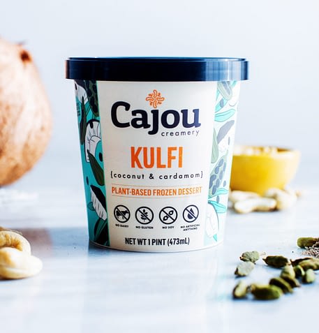 Cajou Creamery Kulfi plant-based frozen dessert