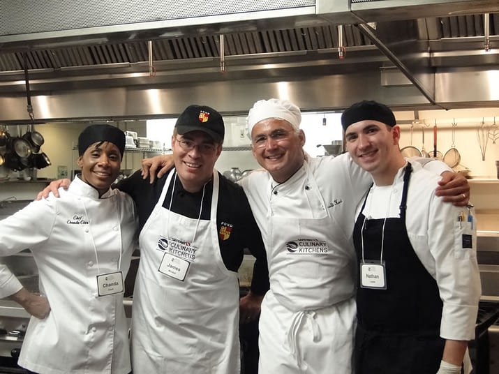 Chanda Clark and the competitors at Safeway Culinary Kitchens Competition